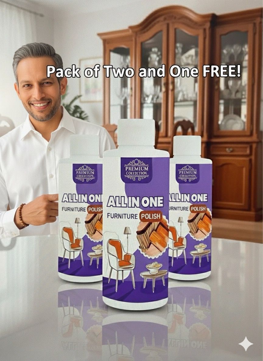 Polish Furniture Cleaner Shiner Floor Coating Paint Wood 100ML (Pack of 2 + 1 free)